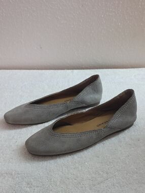 Lucky Brand Style Alba Lesther Flats In Grey Womens 5 In Very Guc Cute Chic